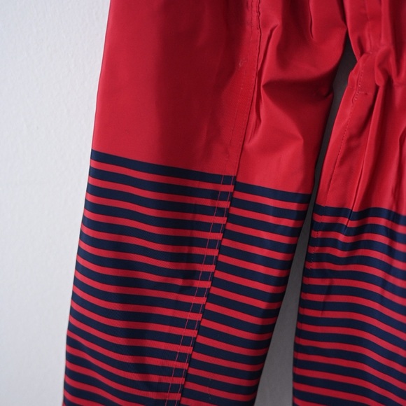 Charter Club Women’s Medium Red and Navy Striped Water Resistant Utility Jacket - Picture 7 of 12